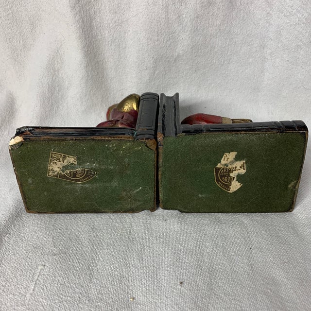 Vintage Armor Bronze Art Deco Bookends C. 1930s For Sale In Chicago - Image 6 of 7
