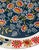 Mid-Century Modern Maxey Floral Metal Serving Tray, 16-Inch Round, Folk Art Style Vintage MCM Boho For Sale - Image 3 of 8