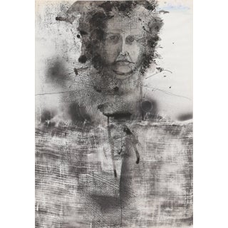 Josep Grau-Garriga Self Portrait, 1970's Ink Drawing, Josep Grau-Garriga circa 1976 For Sale