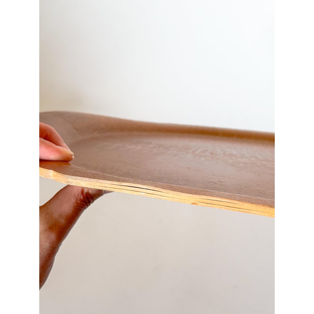 1930s Art Deco Bentwood Quartersawn Sycamore Breakfast Tray For Sale - Image 11 of 12