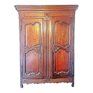 18c French Country Armoire From S. Normandy For Sale