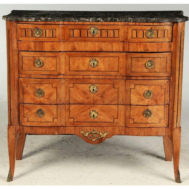 Late 19th Century Louis XV Style Marble Top Commode For Sale - Image 4 of 8