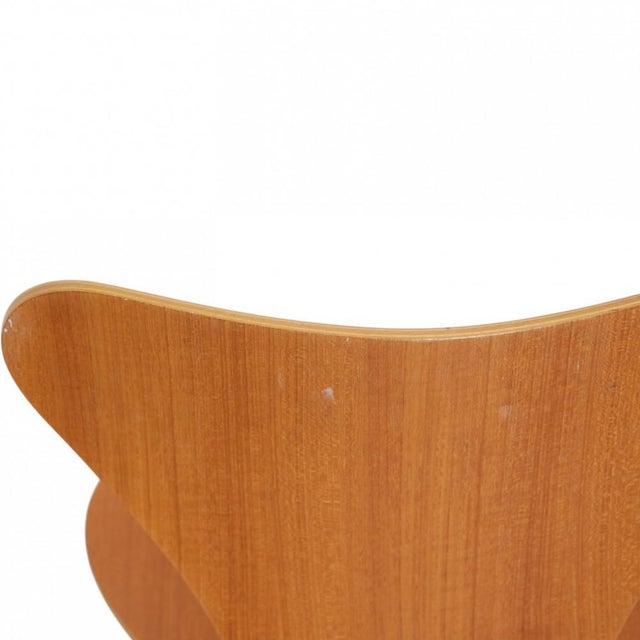 Seven Chairs in Teak by Arne Jacobsen, 1990s, Set of 5 For Sale - Image 18 of 18