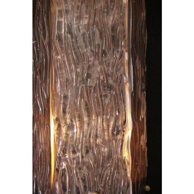 Sculptural Murano Glass Wall Sconces in Powder Pink Hue, Italy, 2000s, Set of 2 For Sale - Image 13 of 15