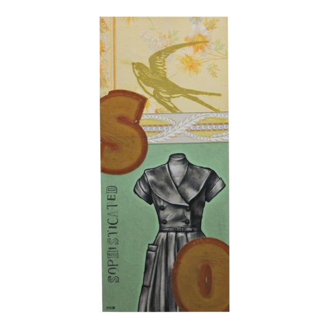 Dan Bynum "So Sophisticated" Collage Assemblage Work 2005 For Sale