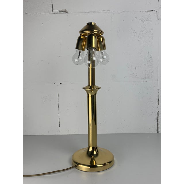 Gorgeous vintage brass large table lamp attributed to Vienna Austria ( 1960s - 1970s ) we have two of these models in...