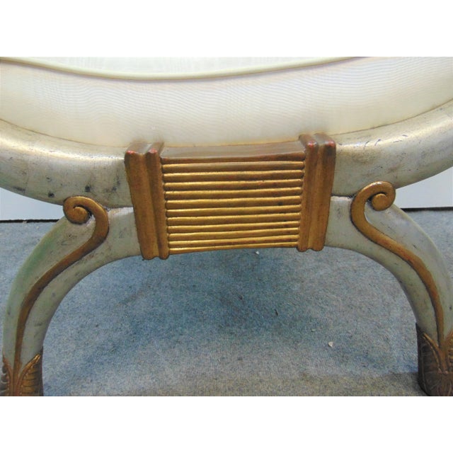 Regency Silver & Gold Gilt Carved Bench For Sale In Philadelphia - Image 6 of 9