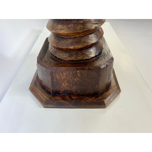 Brutalist Octagonal Side Table in the style of Charles Dudouyt, France, 1940s For Sale - Image 16 of 18