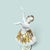 Antique Porcelain Lace Ballerina Figurine with Gilt Floral Tutu from Rudolstadt-Volkstedt, 1920s For Sale - Image 10 of 13