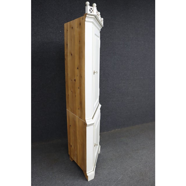 Late 20th Century K. A. Roos Swedish Pine Corner Cabinet For Sale - Image 10 of 11