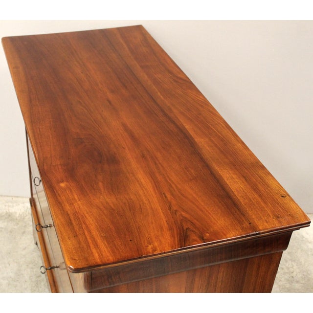 19th Century Louis Philippe Chest of Drawers in Walnut For Sale - Image 11 of 13