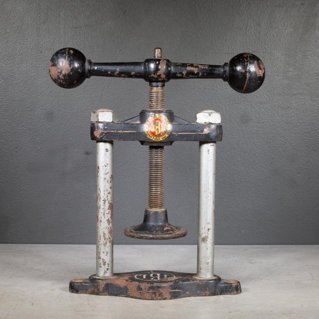 Late 19th C. JBL Dental Fabrik Press c.1882 For Sale - Image 9 of 9