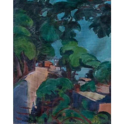 Original oil on canvas realized by Giulio Turcato in 1940s. Certificate of authenticity by the artist on photograph, dated...