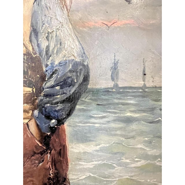Frederick Reginald Donat, Pêcheur, Oil on Wood, Framed For Sale - Image 7 of 14