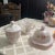Antique Dithridge Versailles Milk Glass 3 Piece Table Set For Sale - Image 11 of 12