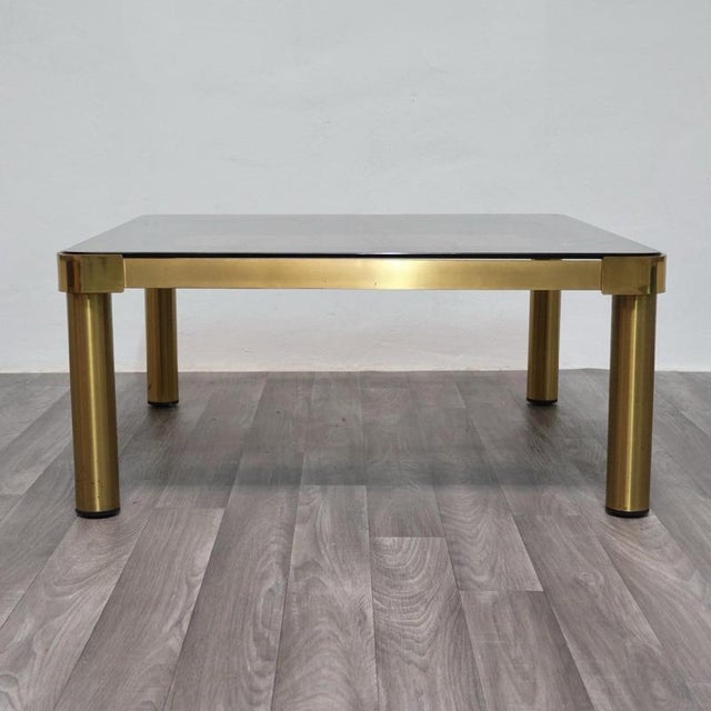 Hollywood Regency Brass Coffee Table, 1970s For Sale - Image 4 of 12