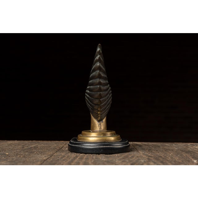 1930s Vintage “Spirit of the Wind” Art Deco Hood Ornament For Sale - Image 5 of 6