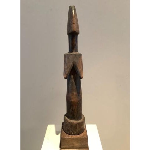 Wood Burkina Faso Mossi Statue For Sale - Image 7 of 7