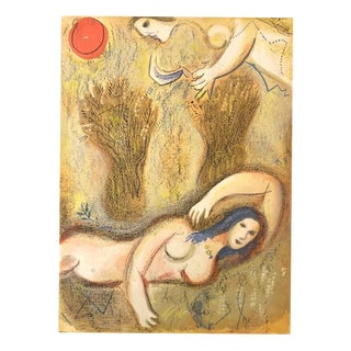 Marc Chagall, Boaz Wakes Up and Sees Ruth at His Feet, Lithograph For Sale