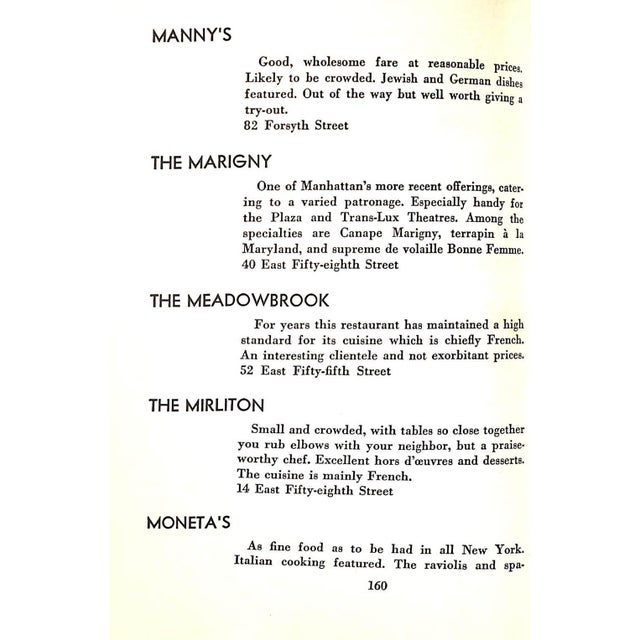 "Nightlife Vanity Fair's Intimate Guide to New York After Dark" 1931 Shaw, Charles G. For Sale In New York - Image 6 of 9