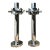 Vintage Polished Chrome Lamps After Sonneman - A Pair For Sale