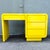 This striking Postmodern waterfall desk makes a bold statement with its vibrant high-gloss yellow laminate finish and...