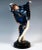 Excellent ceramic figurine with rare decotation of the 1930s: the sculpture depicts a dancer in a butterfly costume....