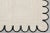 Not Yet Made - Made To Order Black Scallop Edge With Solid White Jute Rug 2.5x8 Ft. For Sale - Image 5 of 12