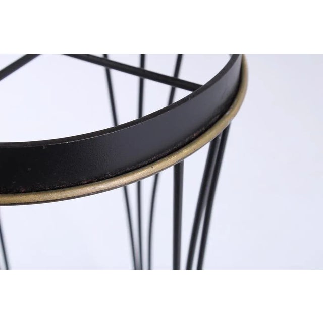 Metal Black Iron Umbrella Holder by Pilastro, 1950s For Sale - Image 7 of 9