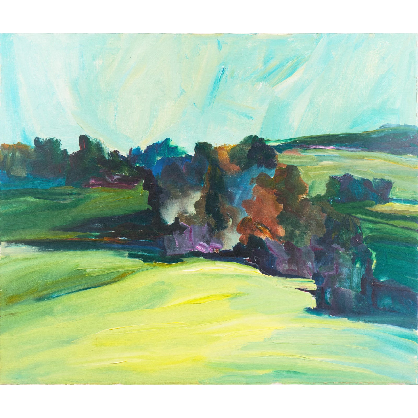 'Large Northern California Landscape' by Virginia Shaver, Woman Artist