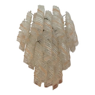 Art Deco Murano Glass Chandelier For Sale