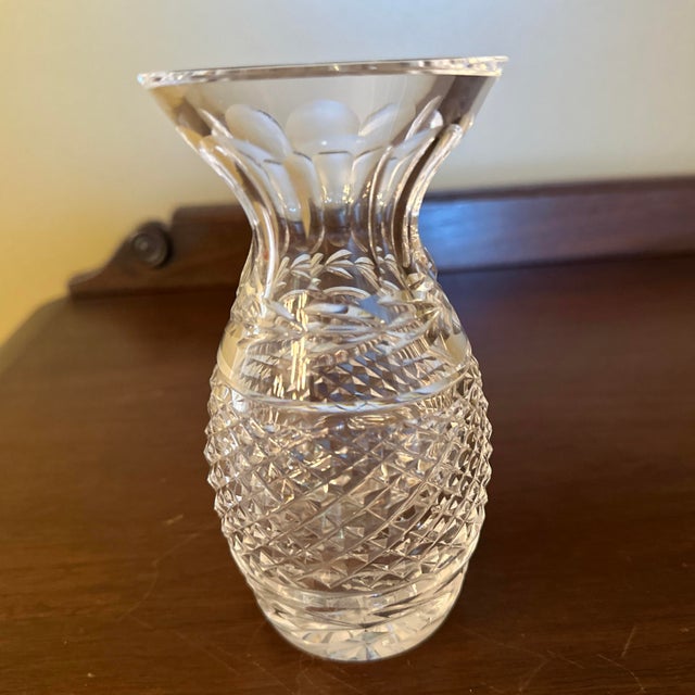 Mid 20th Century Small Crystal Vase For Sale - Image 9 of 11