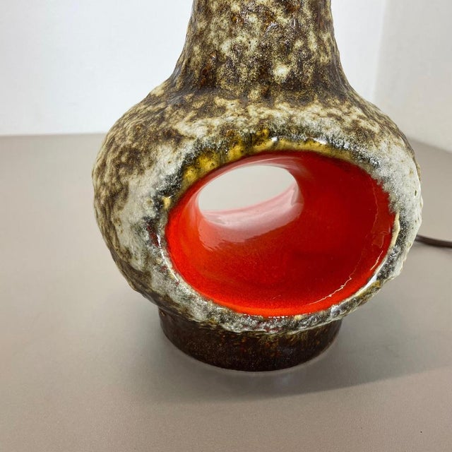 Fat Lava Ceramic Pottery Table Light from Dümler and Breiden, Germany, 1960s For Sale - Image 6 of 14