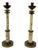 Art Deco Brass Candleholders, 1920s, Set of 2 For Sale