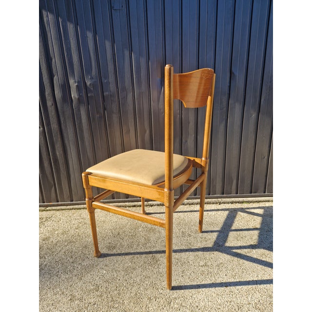 Vintage Beech Chairs, 1960s, Set of 5 For Sale - Image 12 of 14
