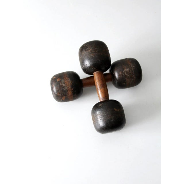 Antique Wooden Hand Weights For Sale - Image 13 of 13