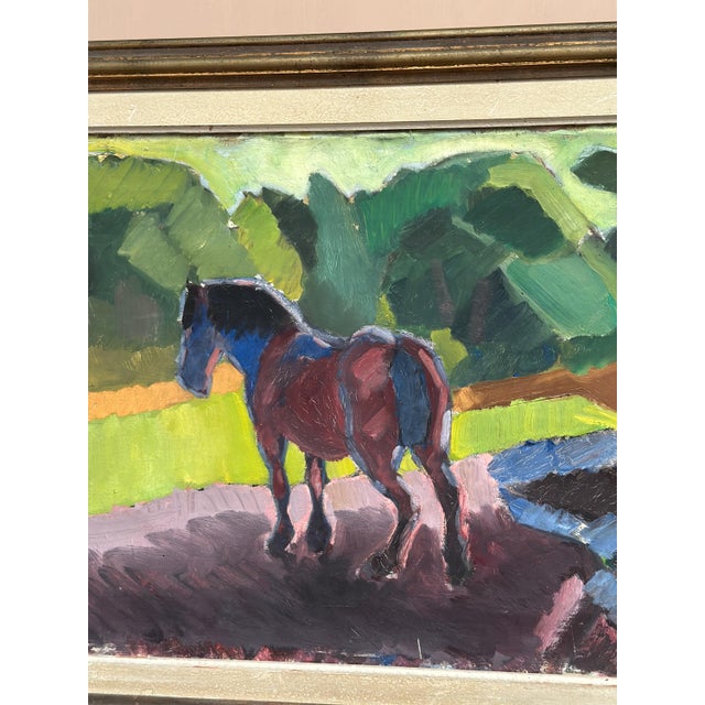 Harald Fredriksson, Häst II, 1950s, Oil Painting on Canvas, Framed For Sale - Image 13 of 18