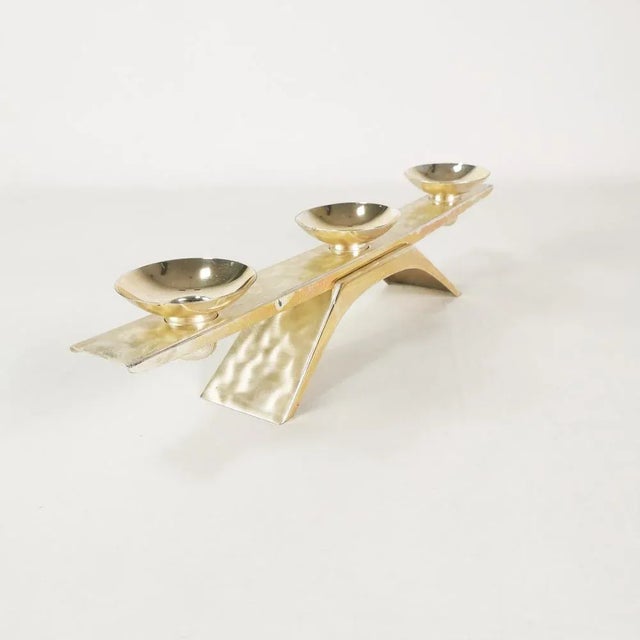 Candlestick manufactured by WMF, designed by Kurt Radke, Germany, 1960s - signed. It is characterized by a modernist form....