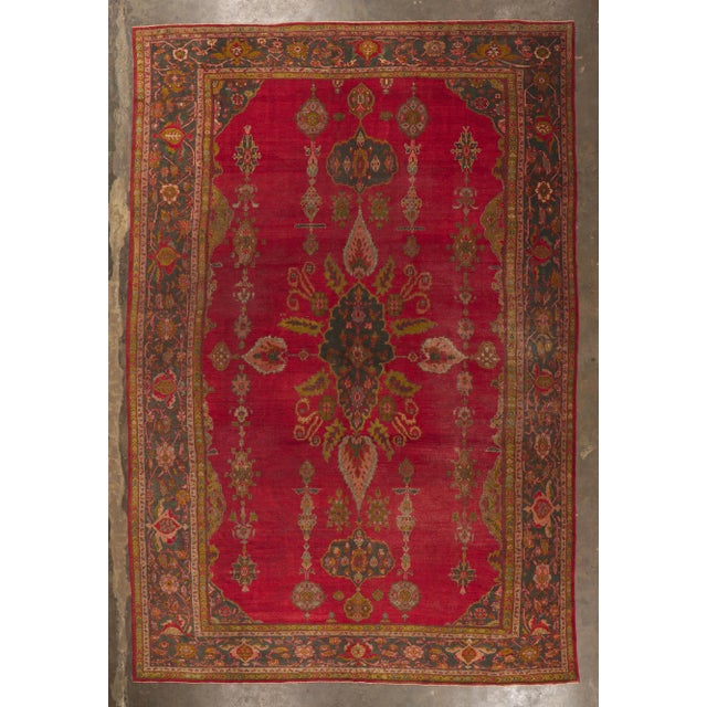 Textile Antique Persian Sultanabad Rug - 11'04 x 16'11 For Sale - Image 7 of 8