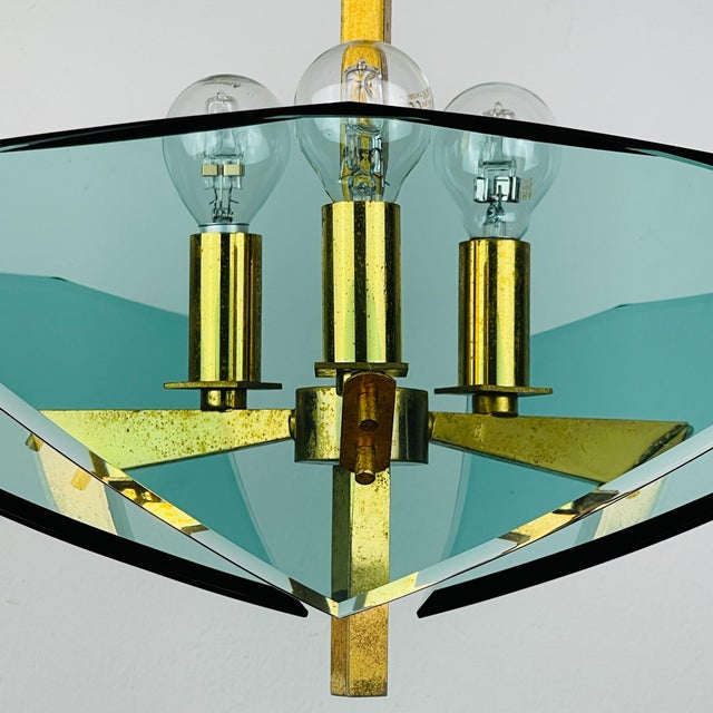 Beautiful art glass pendant lamp by fontana arte made in italy in the 1950s. fontana arte was founded in 1932 by luigi...