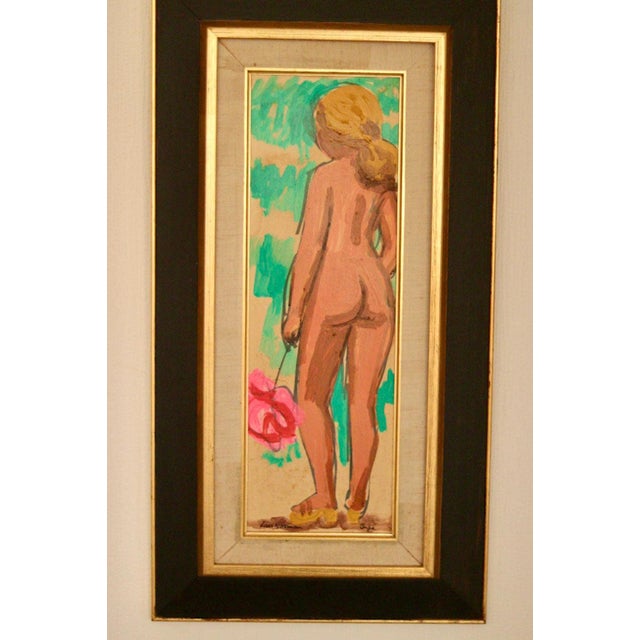 Knut Norman, Inga, 1960s, Oil on Panel, Framed For Sale - Image 17 of 18
