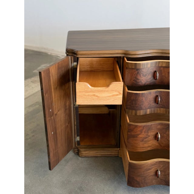 Vintage Art Deco Wavy Sideboard For Sale - Image 14 of 18