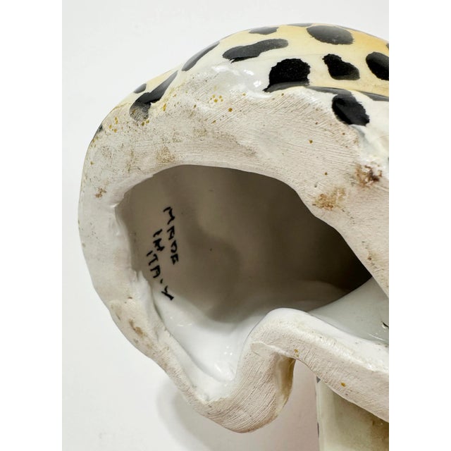 Vintage Italian Ceramic Leopard Figure For Sale - Image 10 of 10