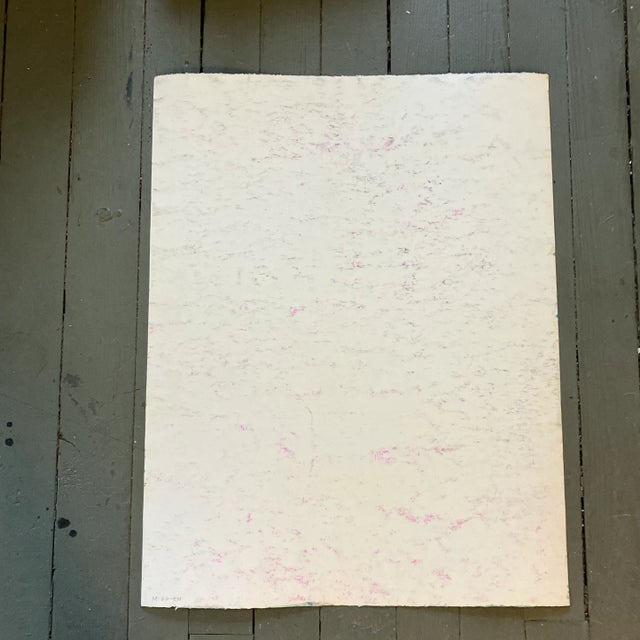 1970’s Original E.J.Hartmann Abstract Portrait Painting Signed For Sale - Image 4 of 5