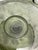 Large textured pedestal green glass serving or decor bowl. Perfect for fruit bowl, desserts or decor accent.