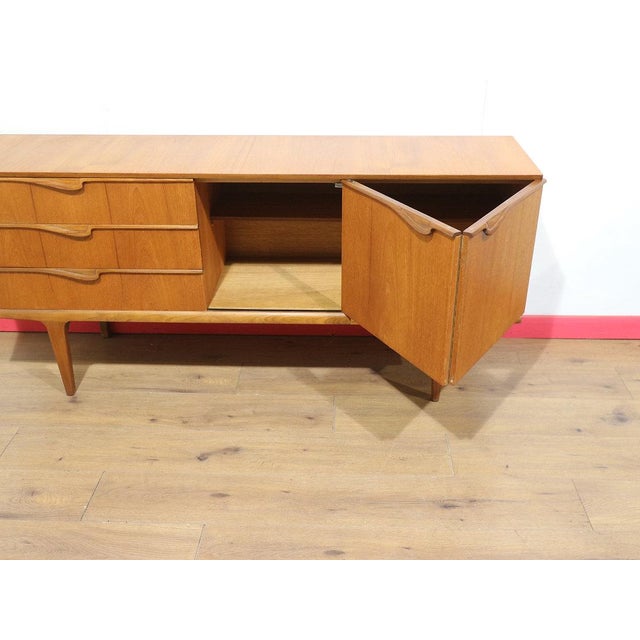 Brown Mid Century Modern Vintage Teak British Credenza Sideboard For Sale - Image 8 of 14