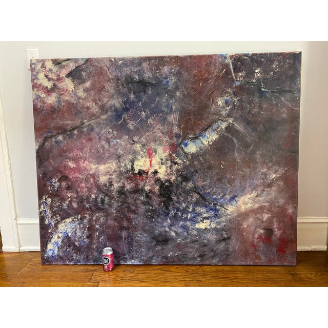 2011 Large Abstract Expressionism Oil Painting For Sale - Image 11 of 12