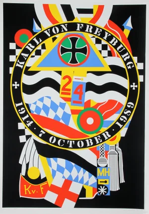 Hartley Elegies: KvF I Serigraph by Robert Indiana