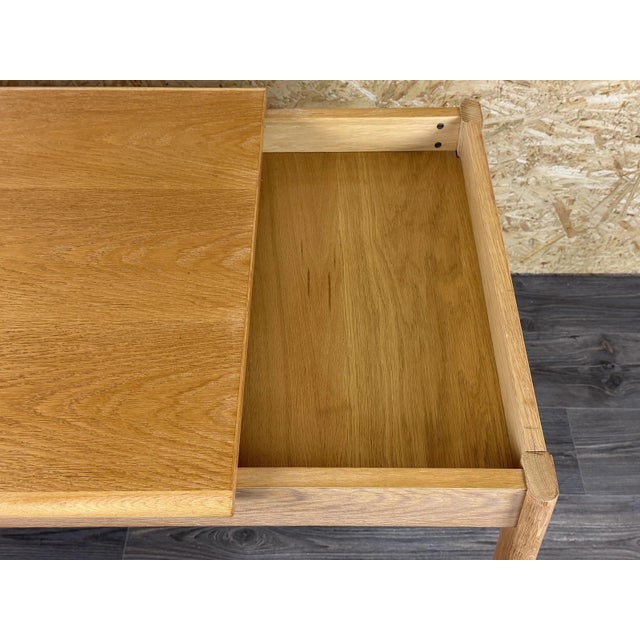 Vintage Oak Writing Desk with Sliding Top by Peter Løvig Nielsen for Løvig, 1960s For Sale - Image 13 of 18