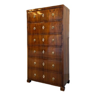 Biedermeier Week Dresser in Walnut For Sale
